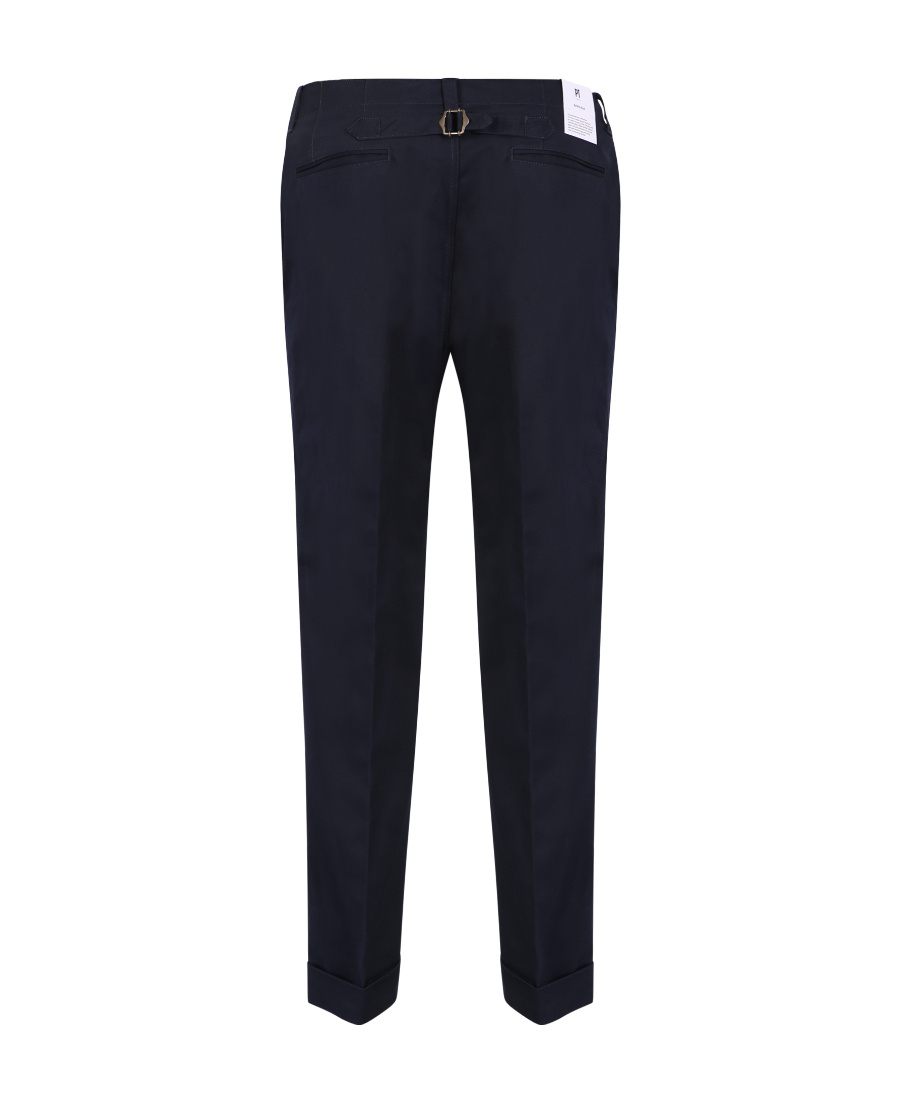Pt Torino Buckle-detail Tailored Trousers In Black