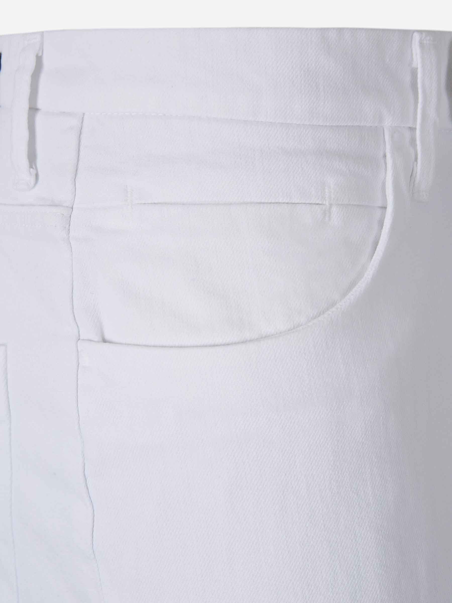 Incotex Stretch-cotton Straight Jeans In White