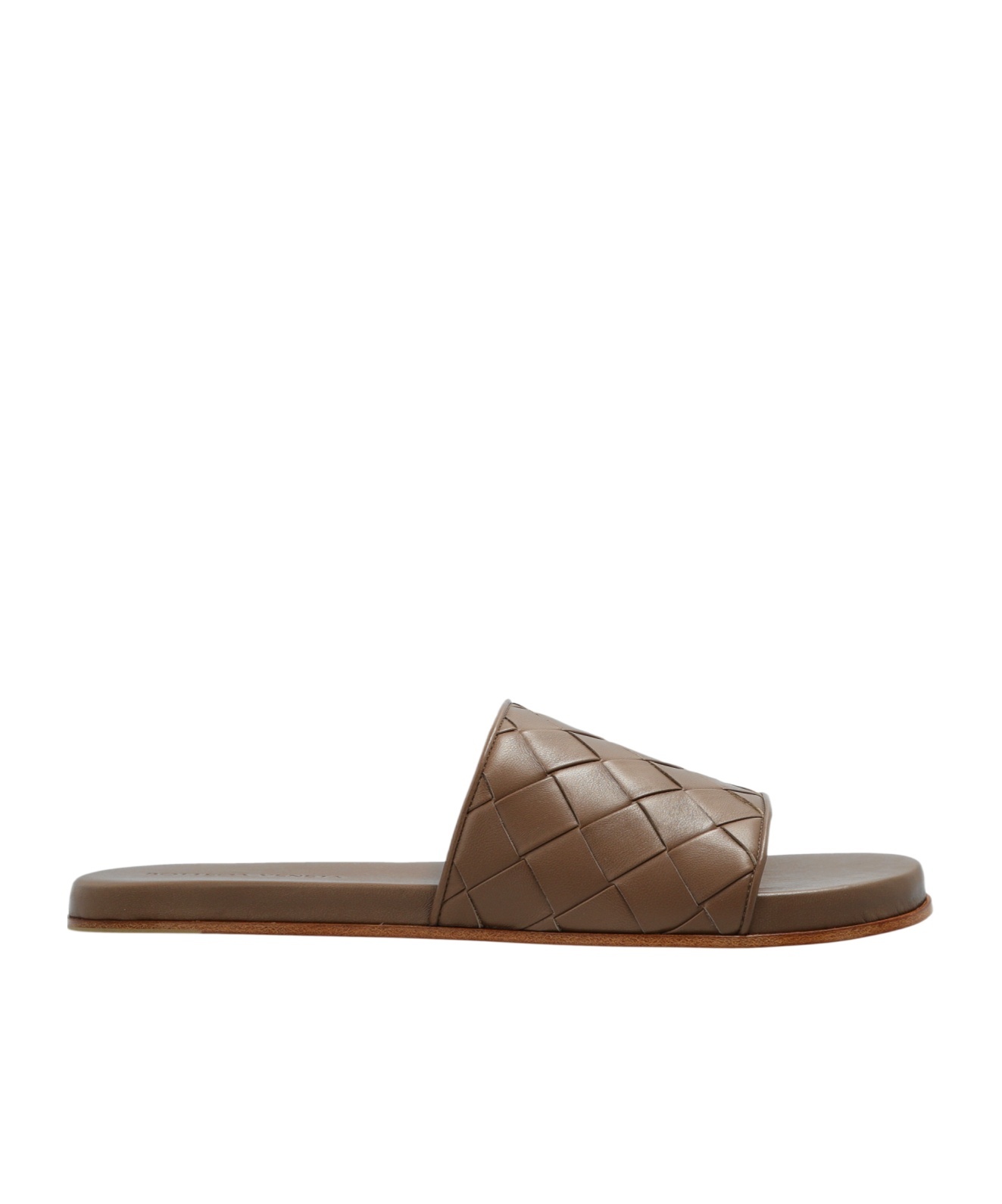 Bottega Veneta Sunday Intrecciato Slip-on Sandals In Brown