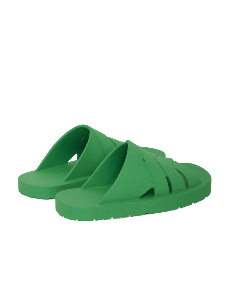 Bottega Veneta Parakeet Crossover Strap Slides In Green