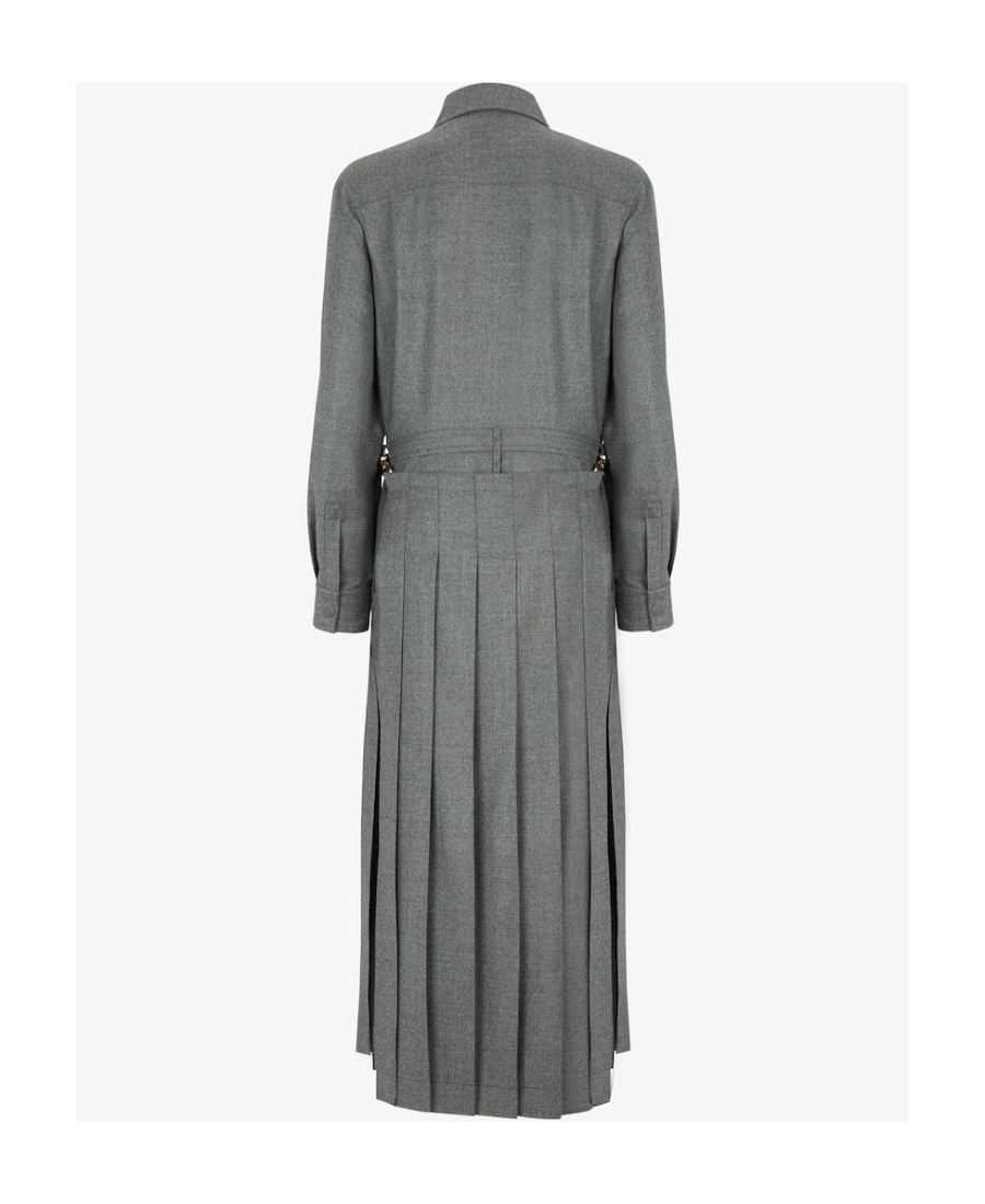 Fendi Grey Wool Jumpsuit In Gray