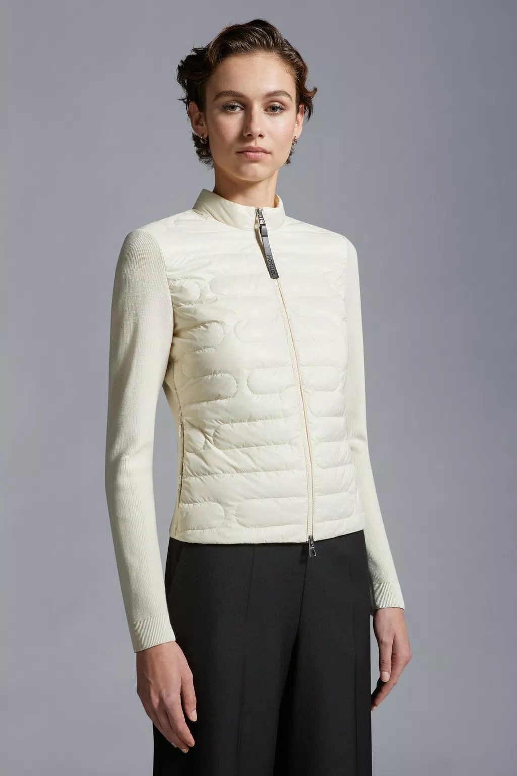 Moncler Panelled-design Jacket In White