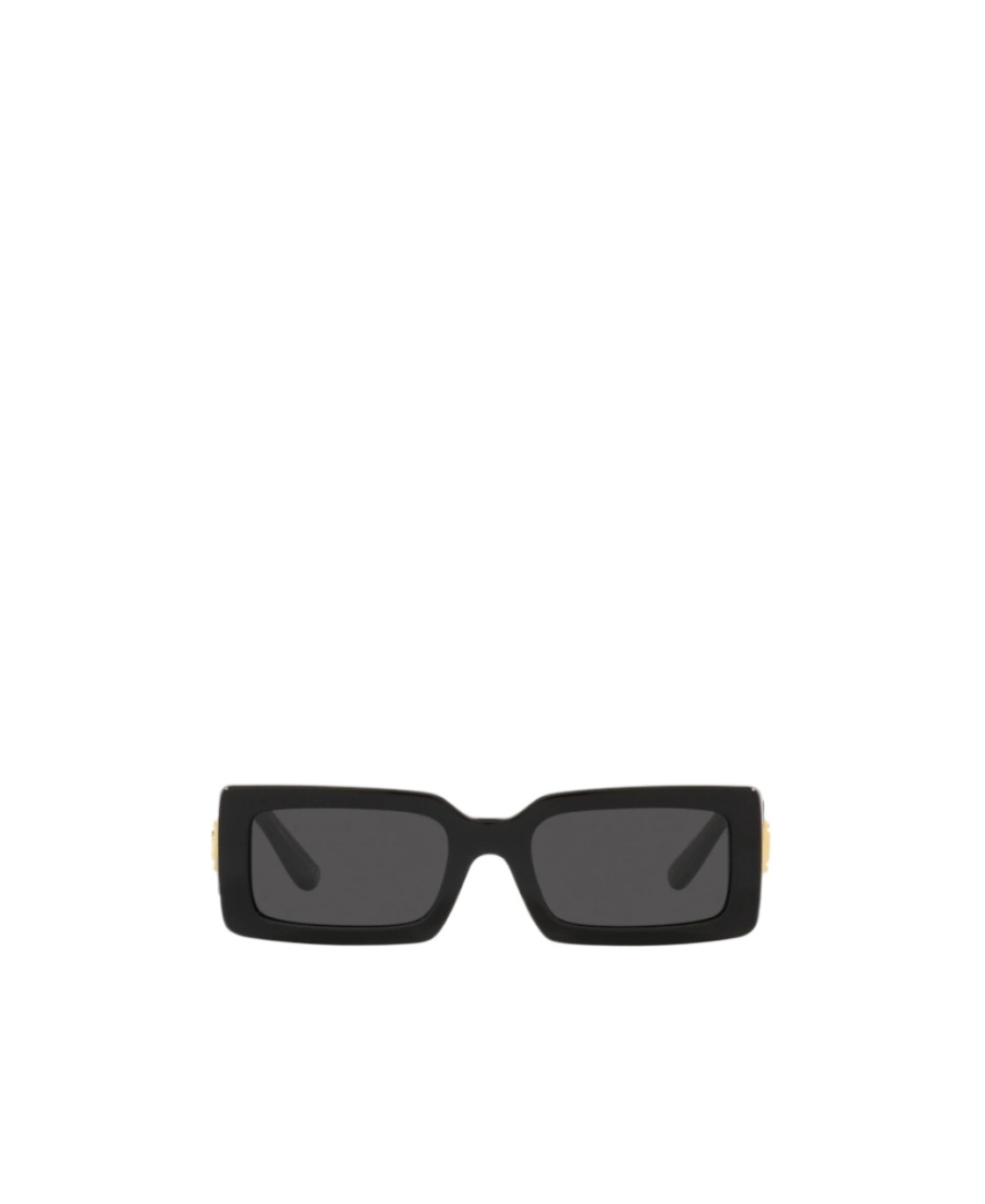 Dolce & Gabbana Rectangular Frame Sunglasses In Black