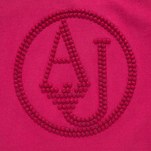 Shop Armani Jeans Logo Details T-shirt In Red