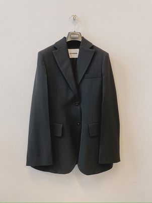 Jil Sander Single-breasted Suit Jacket In Black