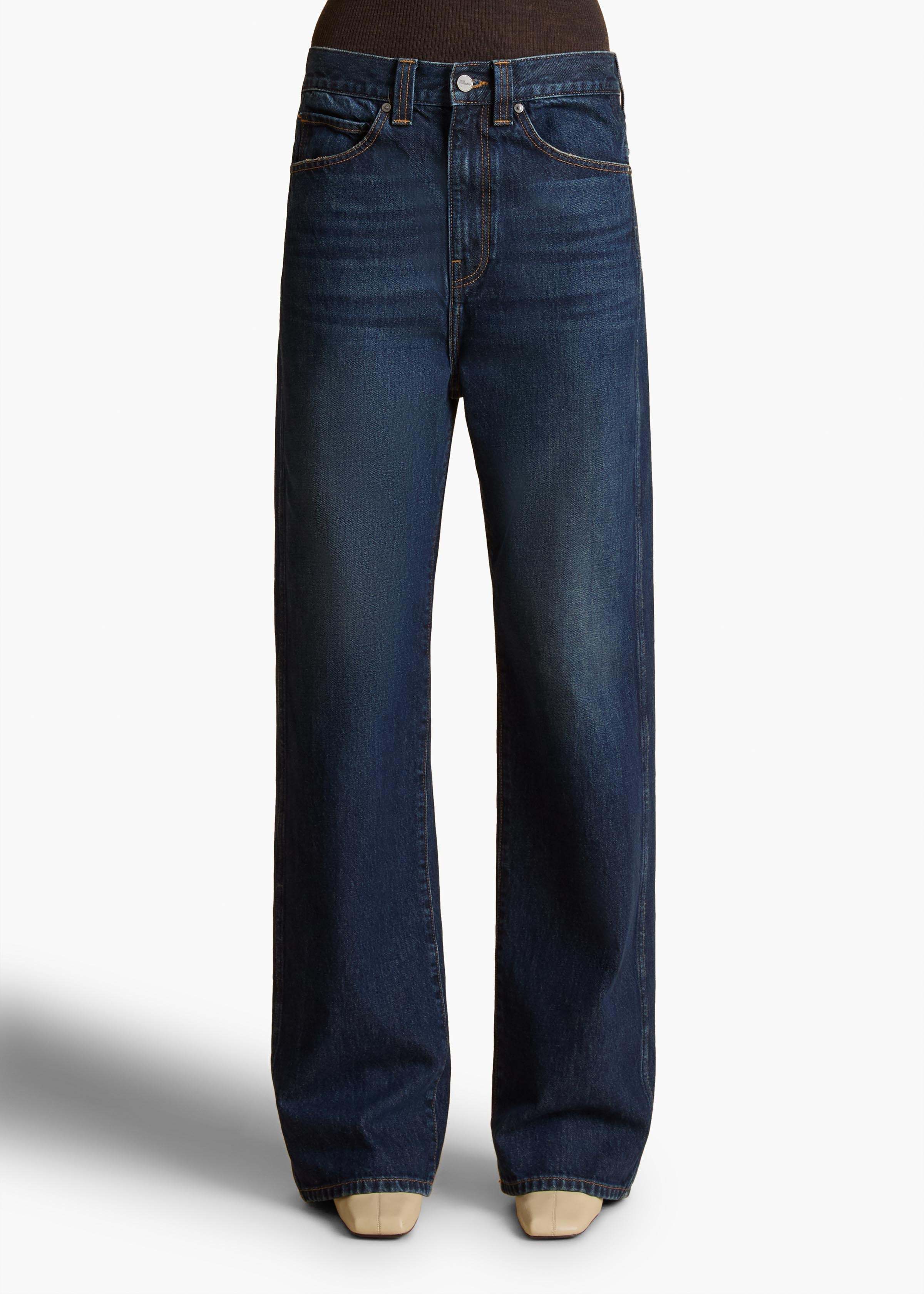 Khaite Bonnie Jeans In Black