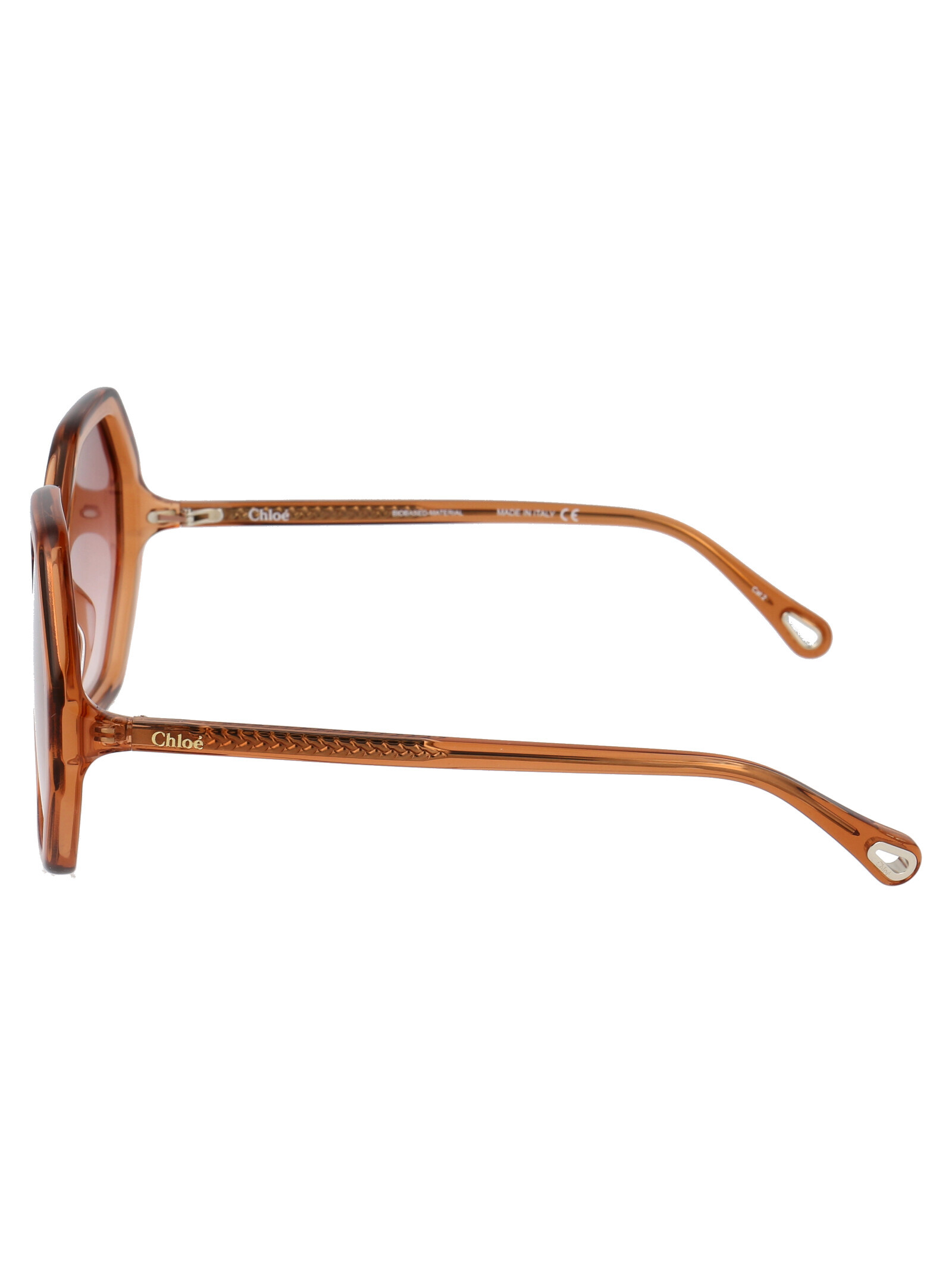 Chloé Hexagonal-frame Gradient Sunglasses In Pink