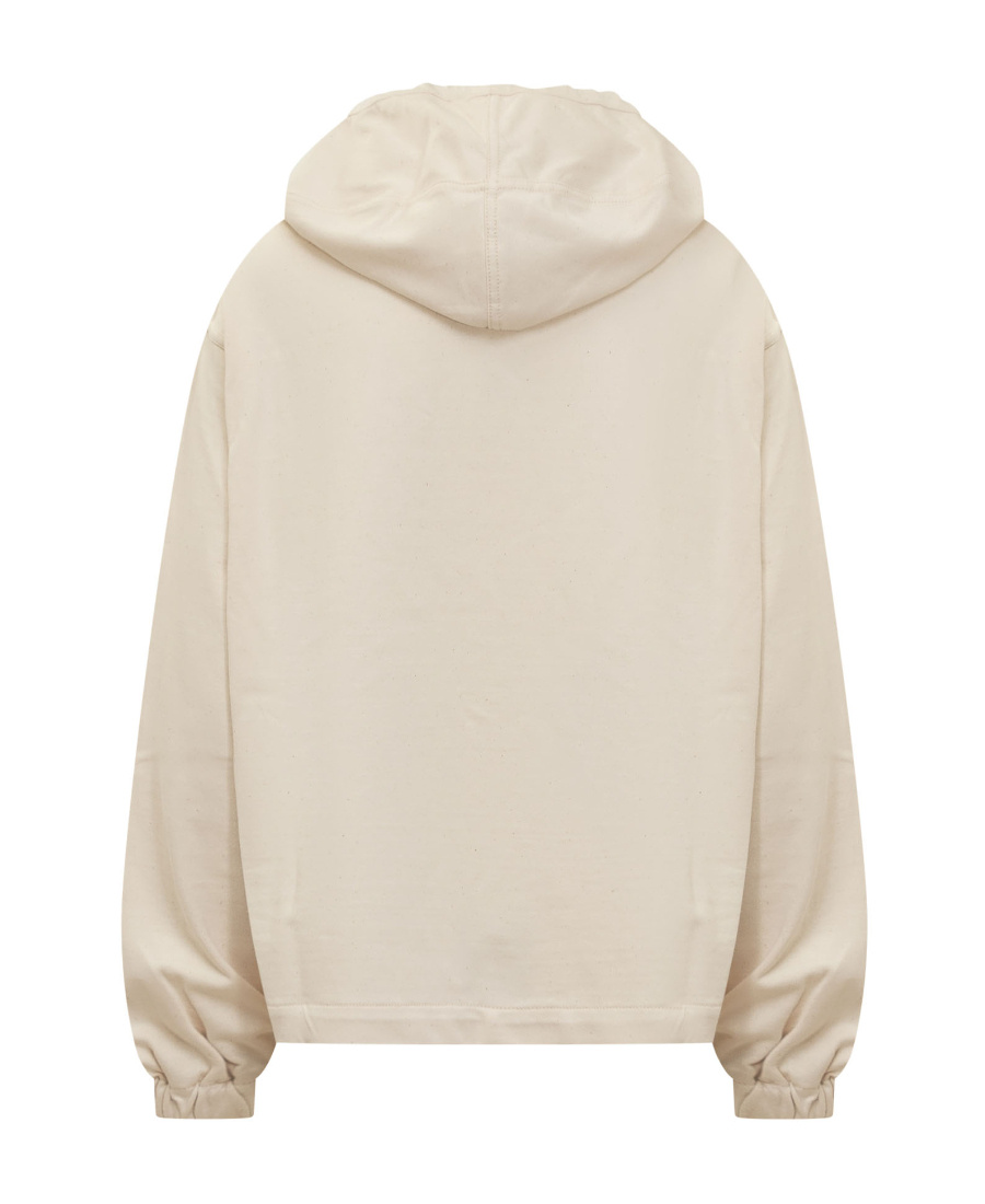 Jil Sander Flap-pocket Drawstring Hoodie In Nude