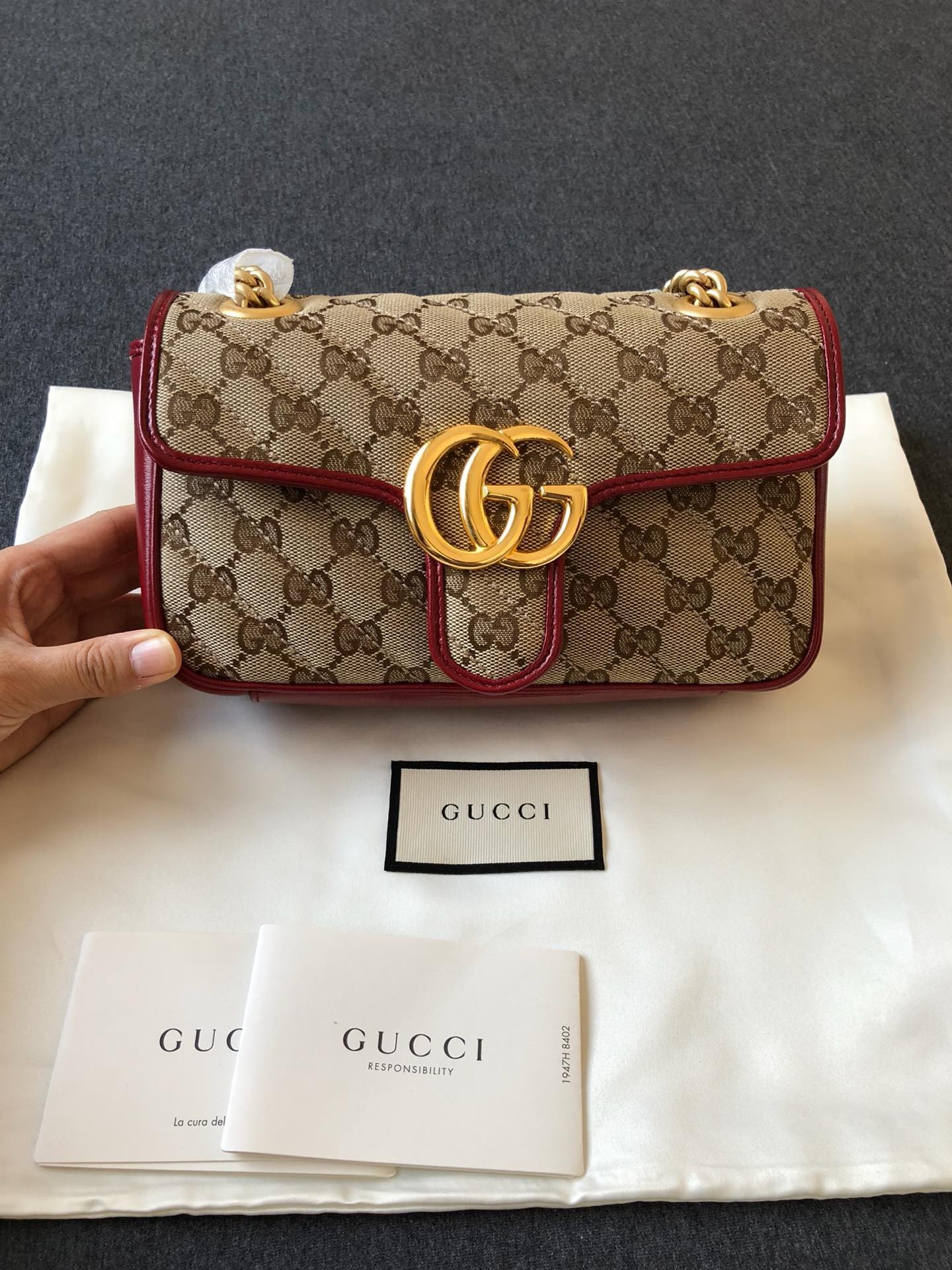 Gucci Marmont Mini Shoulder Bag In Multicolor