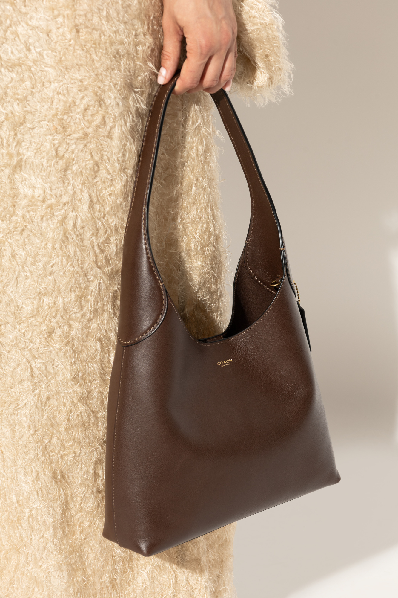 Shop Coach Brooklyn Shoulder Bag In Green