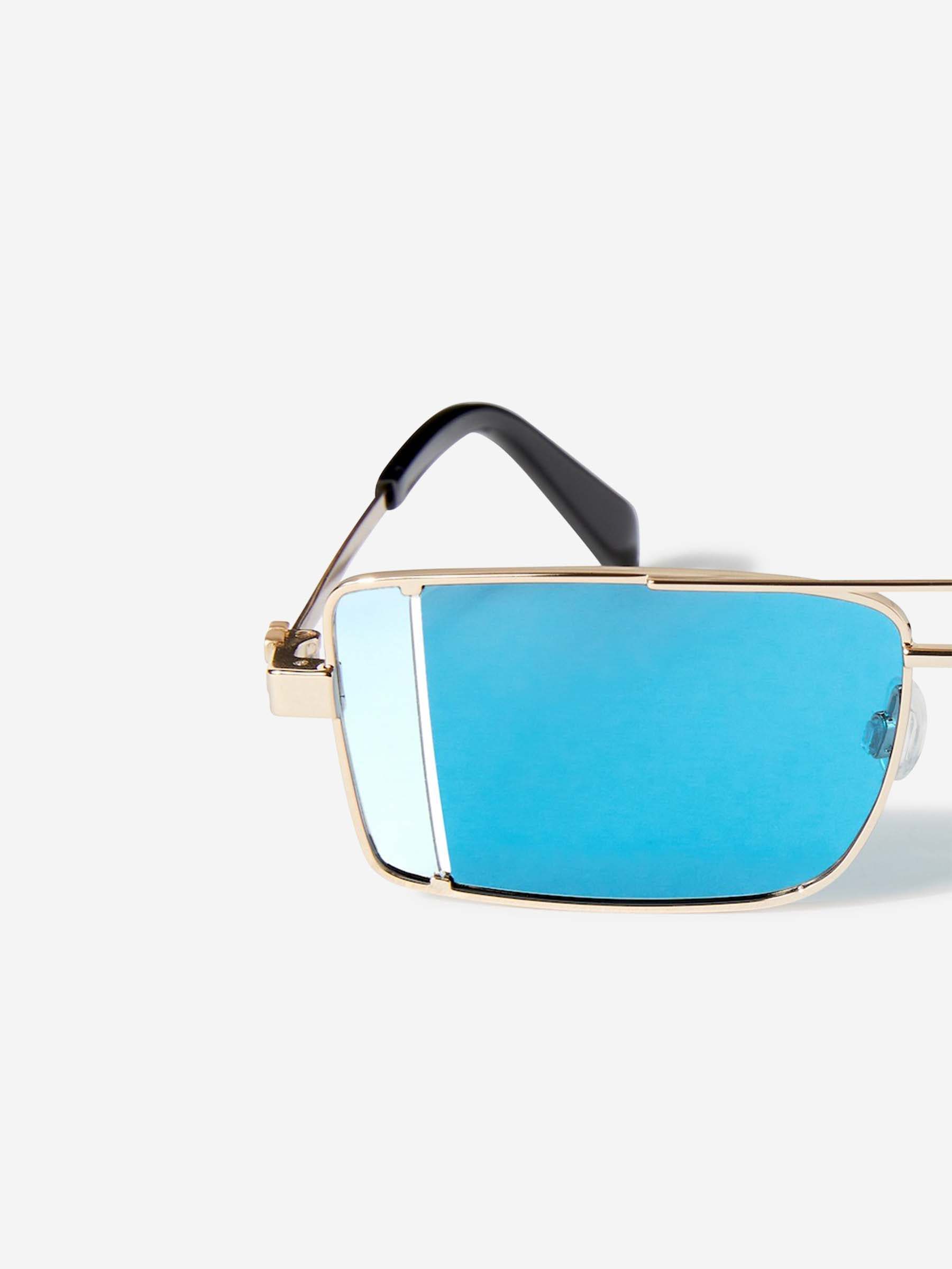 Off-white Rectangular Sunglasses In Blue
