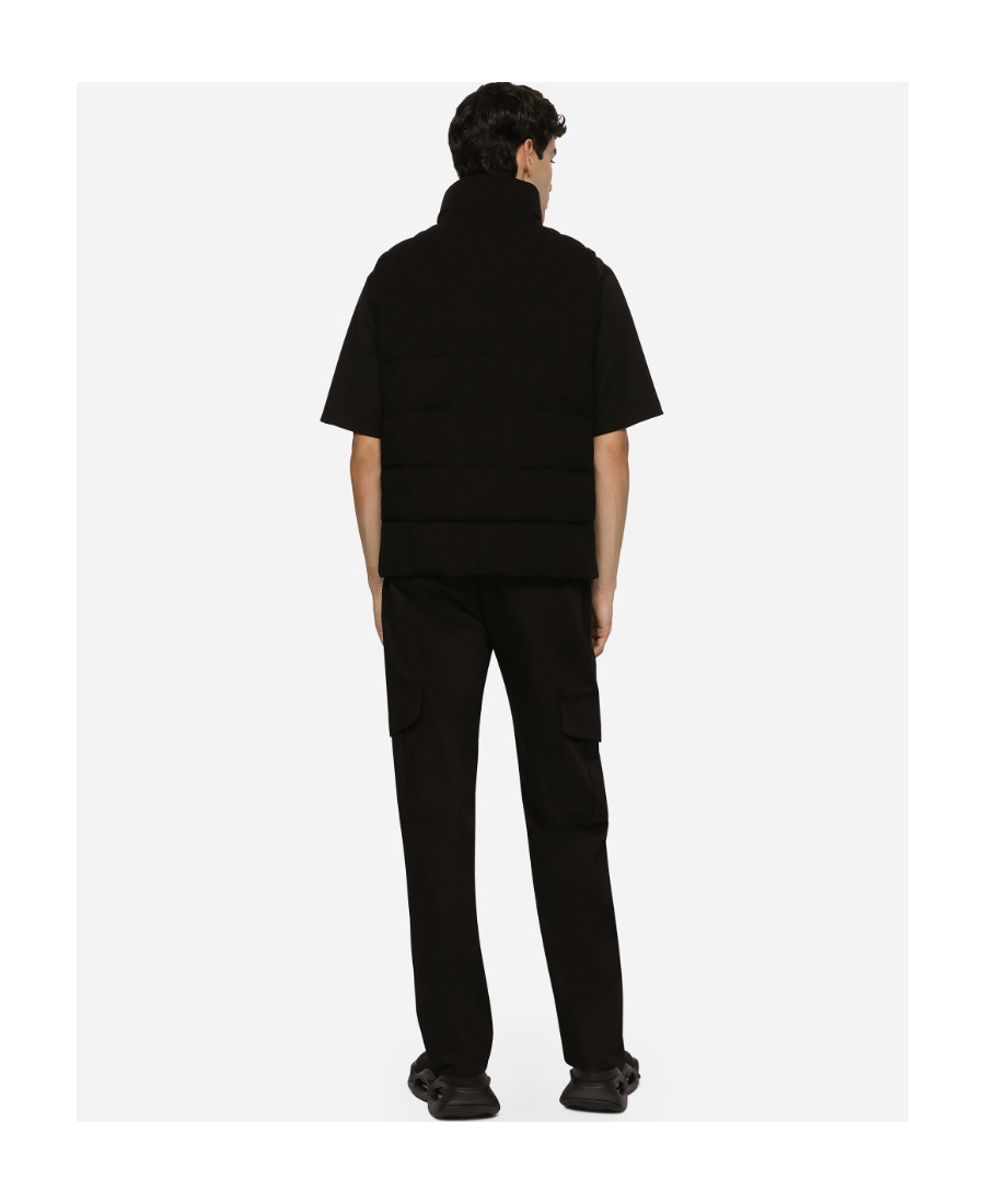 Dolce & Gabbana Logo-tag Padded Vest In Black