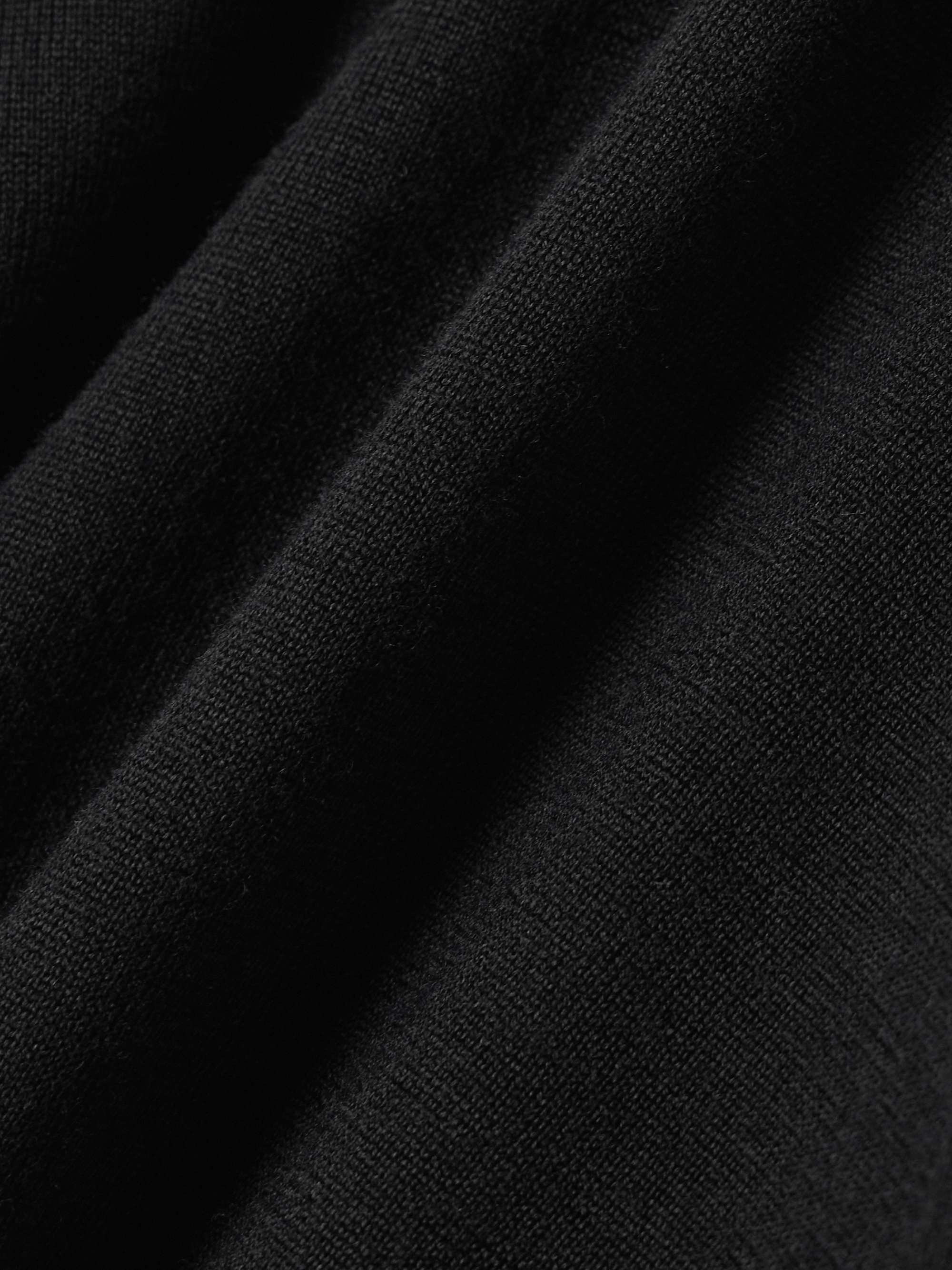 Shop Dries Van Noten Round-neck Wool Sweater In Black