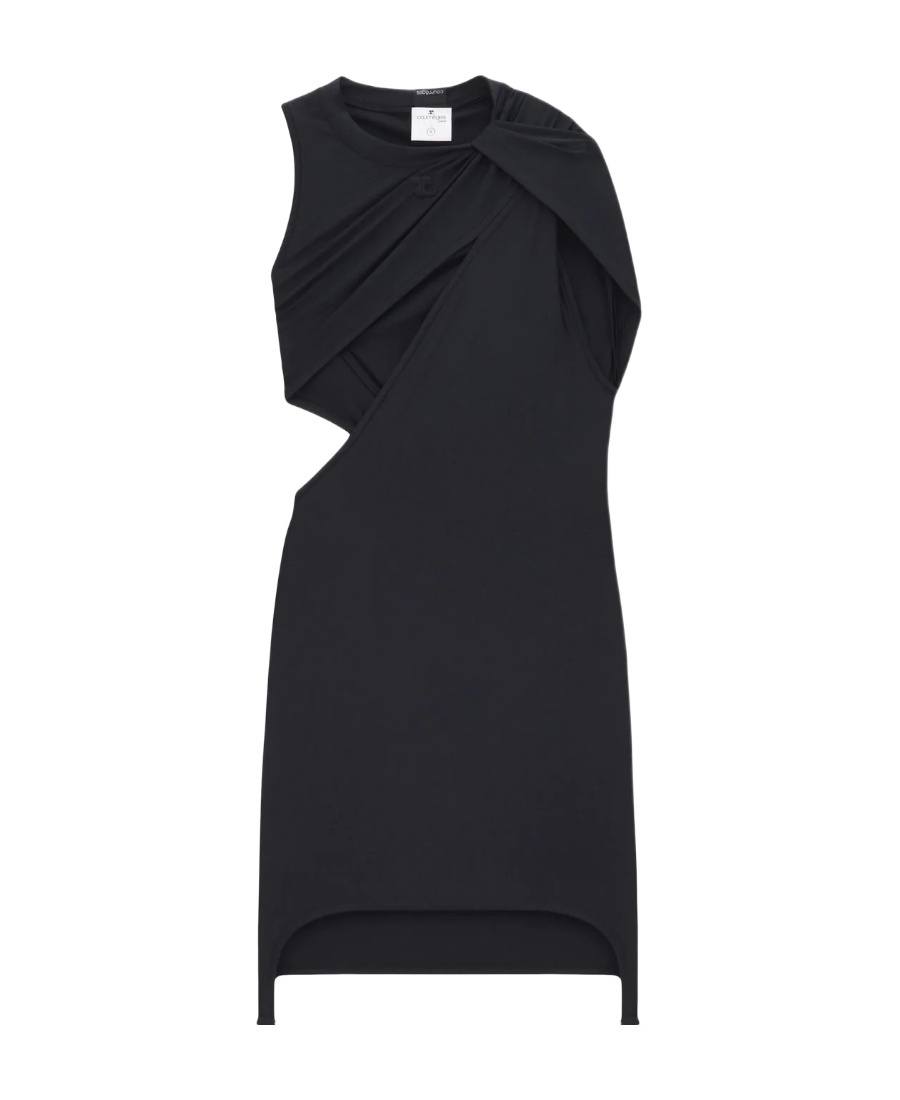 Courrèges Sleeveless Dress In Black