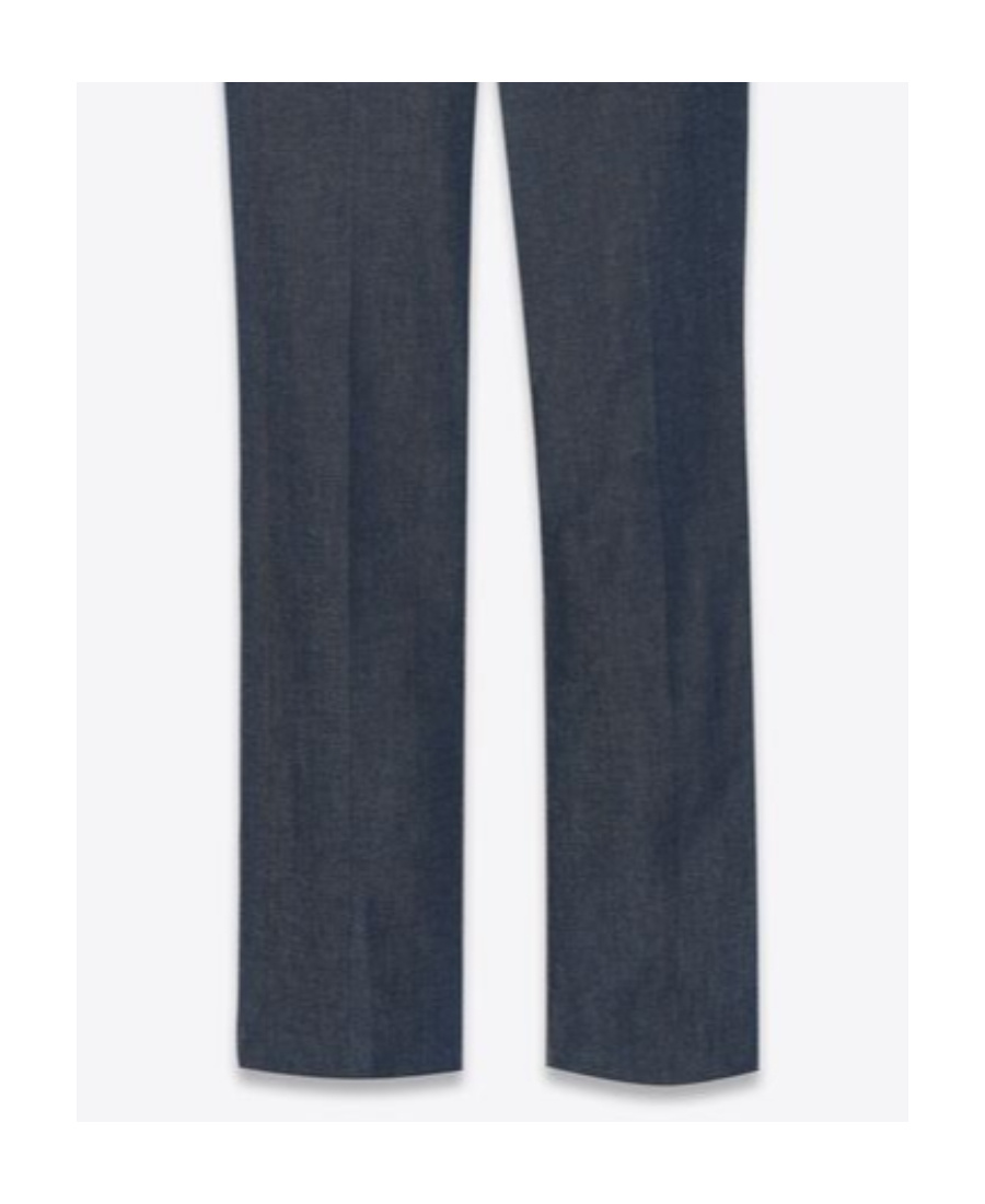 Saint Laurent High-waisted Bootcut Jeans In Blue