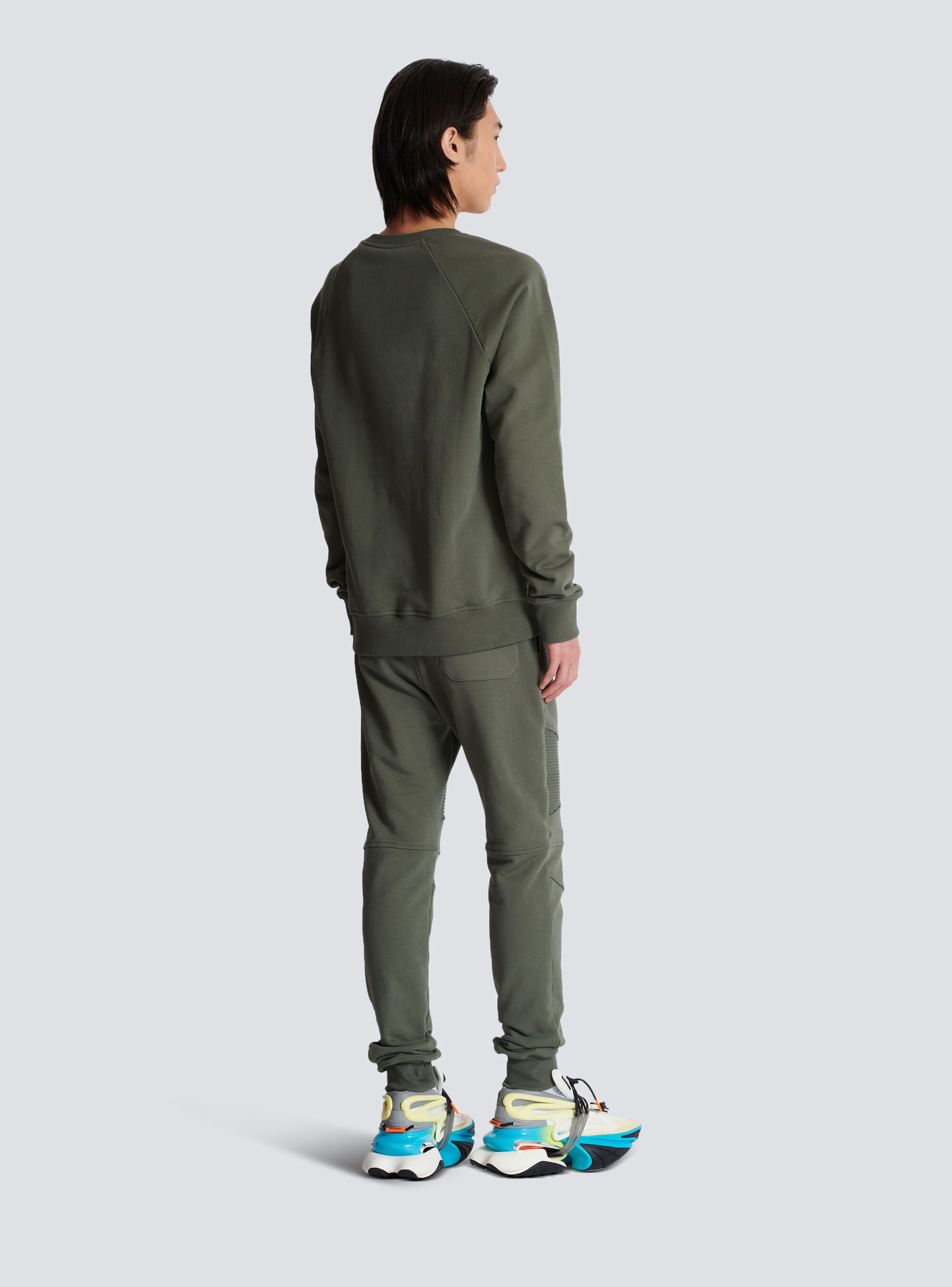 BALMAIN BALMAIN PARIS FLOCKED SWEATSHIRT