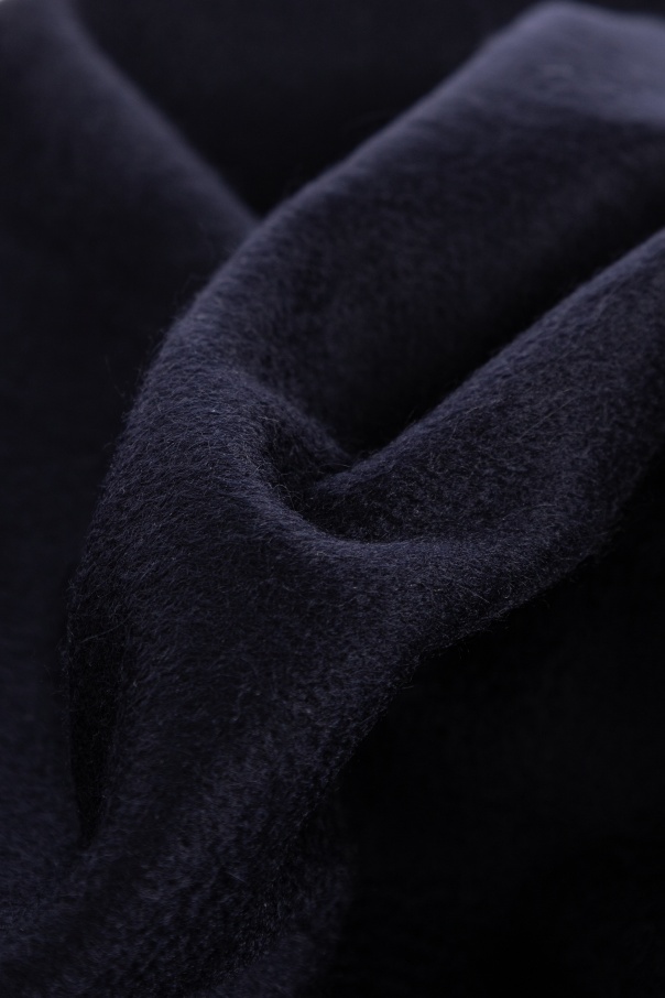 Max Mara Fringed Scarf In Blue