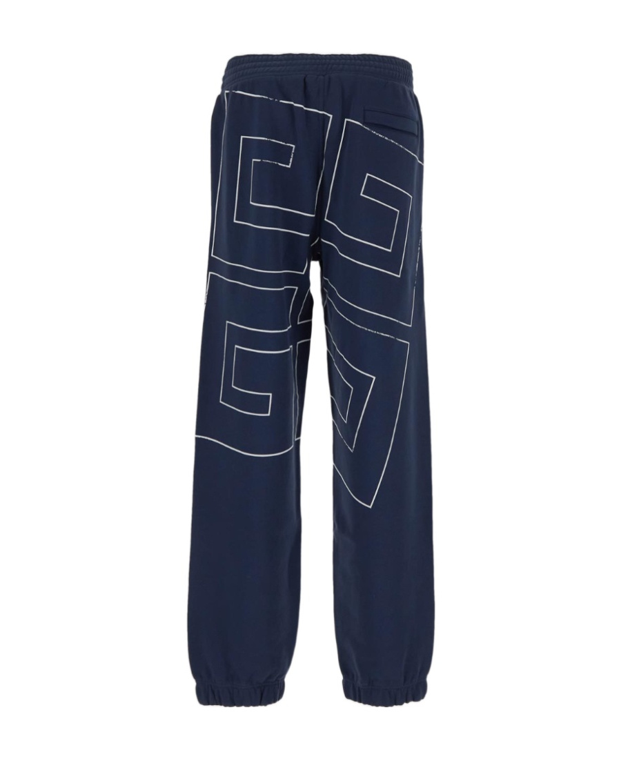 Givenchy Logo Printed Sweatpants In Blue