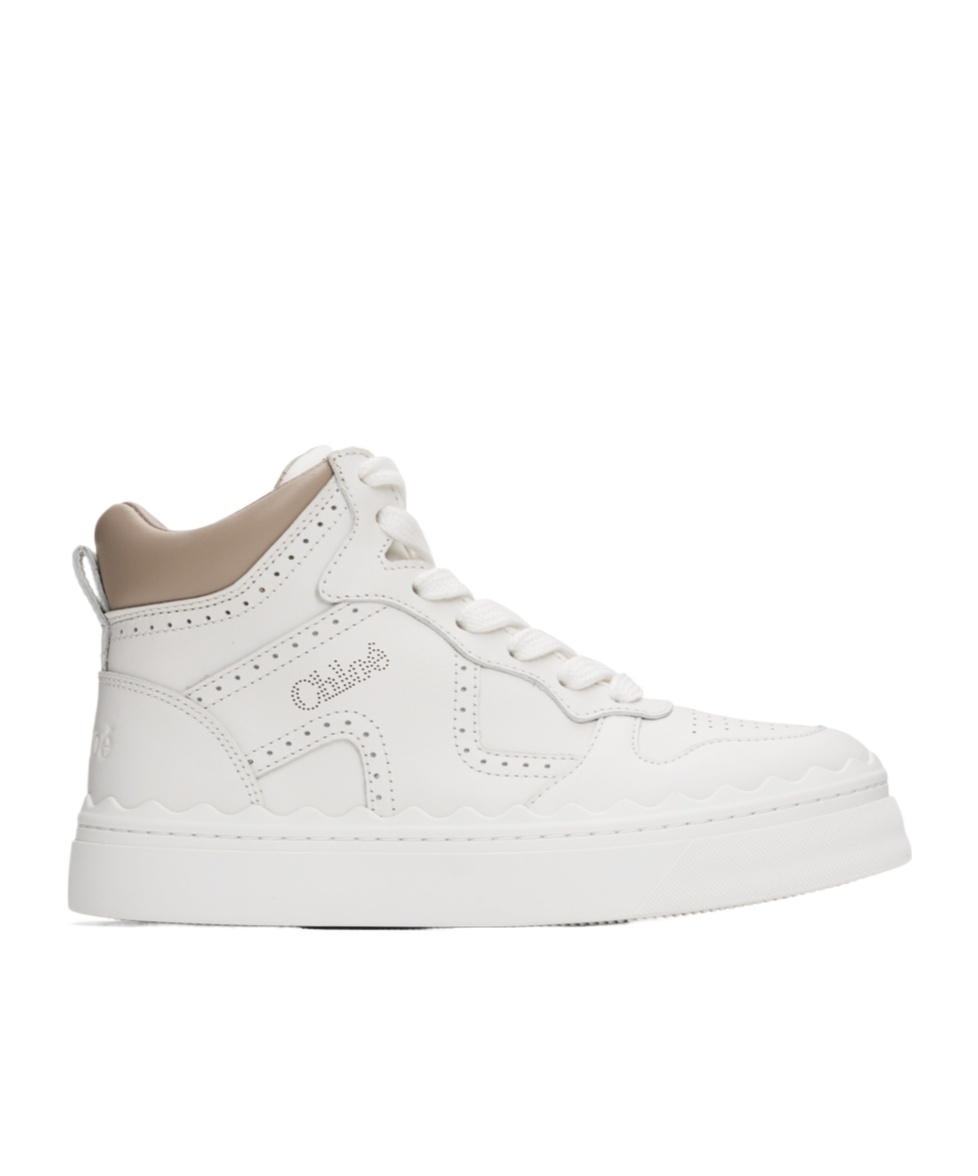 Chloé White Lauren Sneakers In White