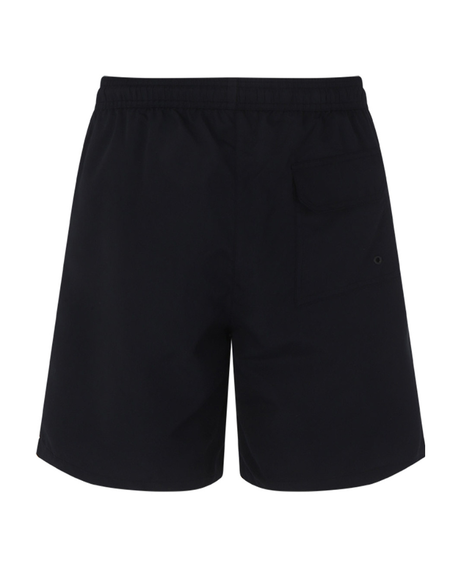 Heron Preston Logo-patch Drawstring Swim Shorts In Black
