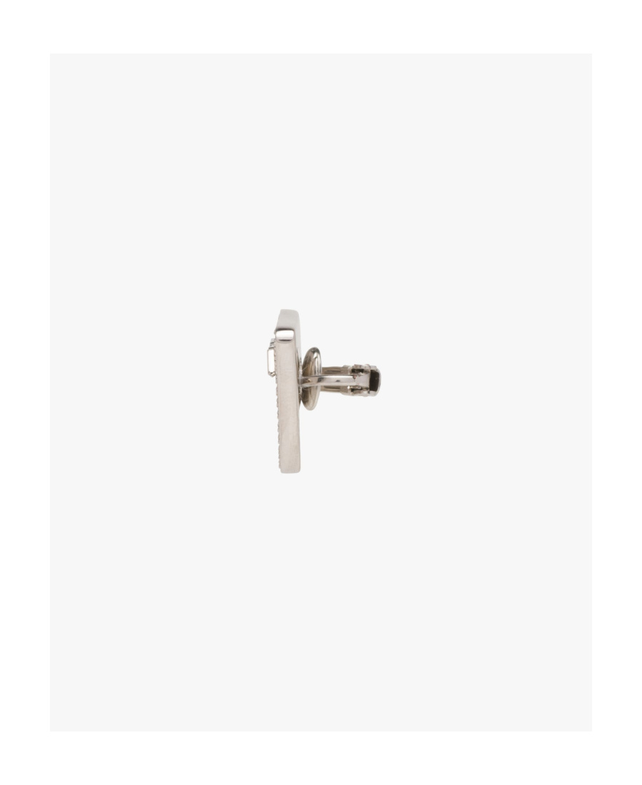 PRADA CRYSTAL LOGO JEWELS LEFT EARRING