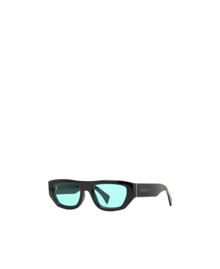 Gucci Rectangular-frame Logo Sunglasses In Blue