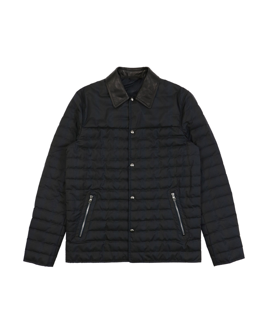 Ferragamo Quilted Cotton Suit In Black