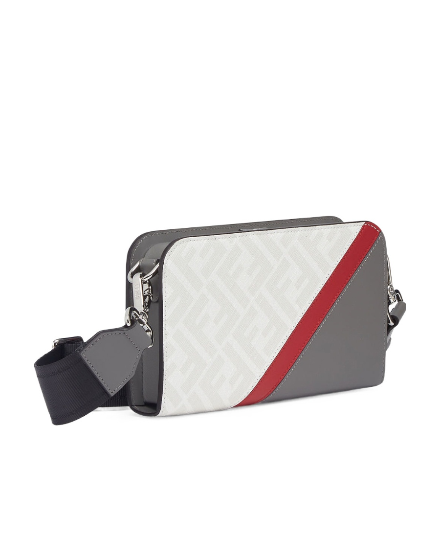Fendi Logo Strap Satchel In White