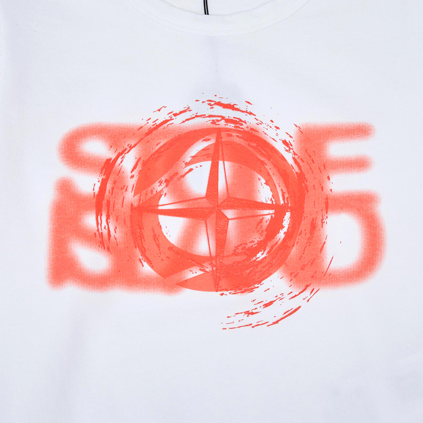 Stone Island Long-sleeved Sweater In White