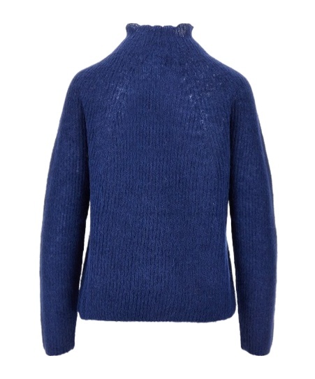 Emporio Armani Lpaca-blend Turtleneck Sweater In Blue