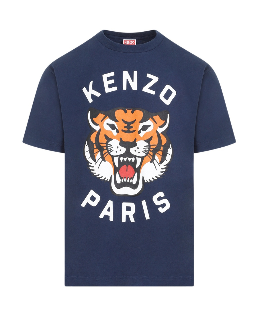 Kenzo Lucky Tiger T-shirt In Blue