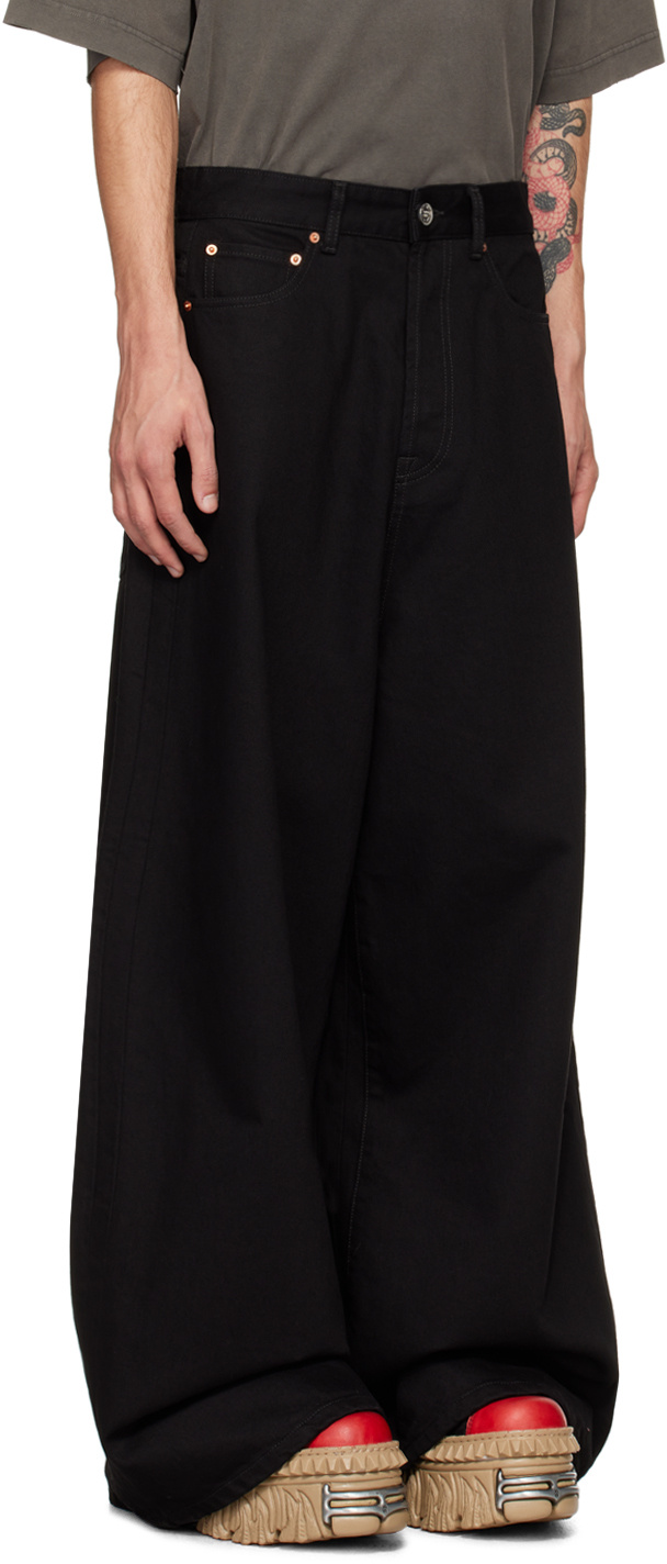 Vetements Oversized Baggy Jeans In Black