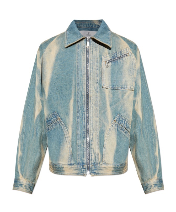 Vivienne Westwood Piranha Denim Jacket In Blue