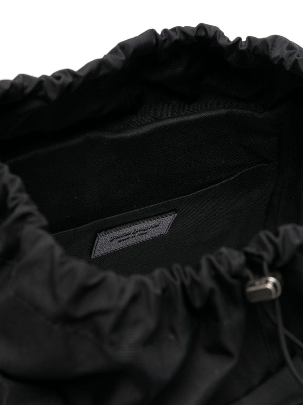 Palm Angels Logo Patch Foldover Top Backpack In Black