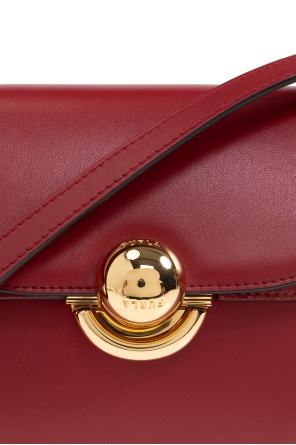 Furla Small Sfera Curved-flap Cross Body Bag In Red