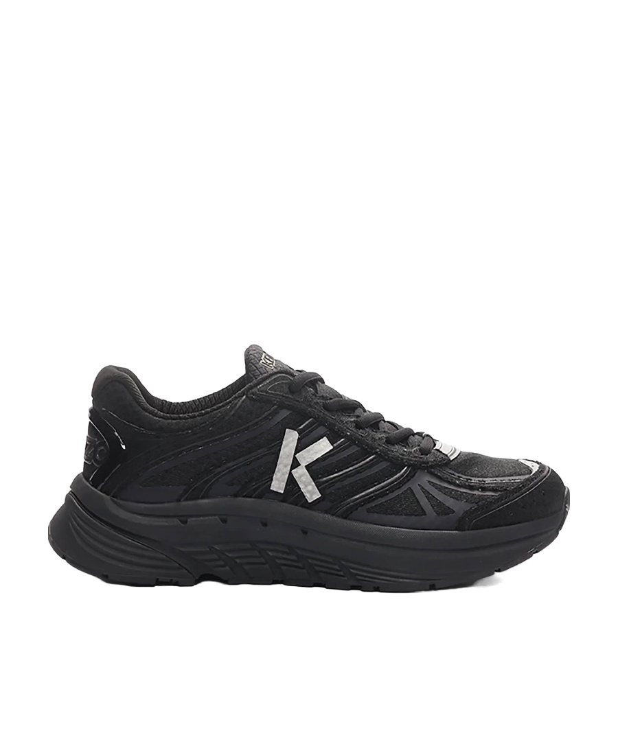 Kenzo Pace Sneakers With Mesh And Rubber Sole In Black