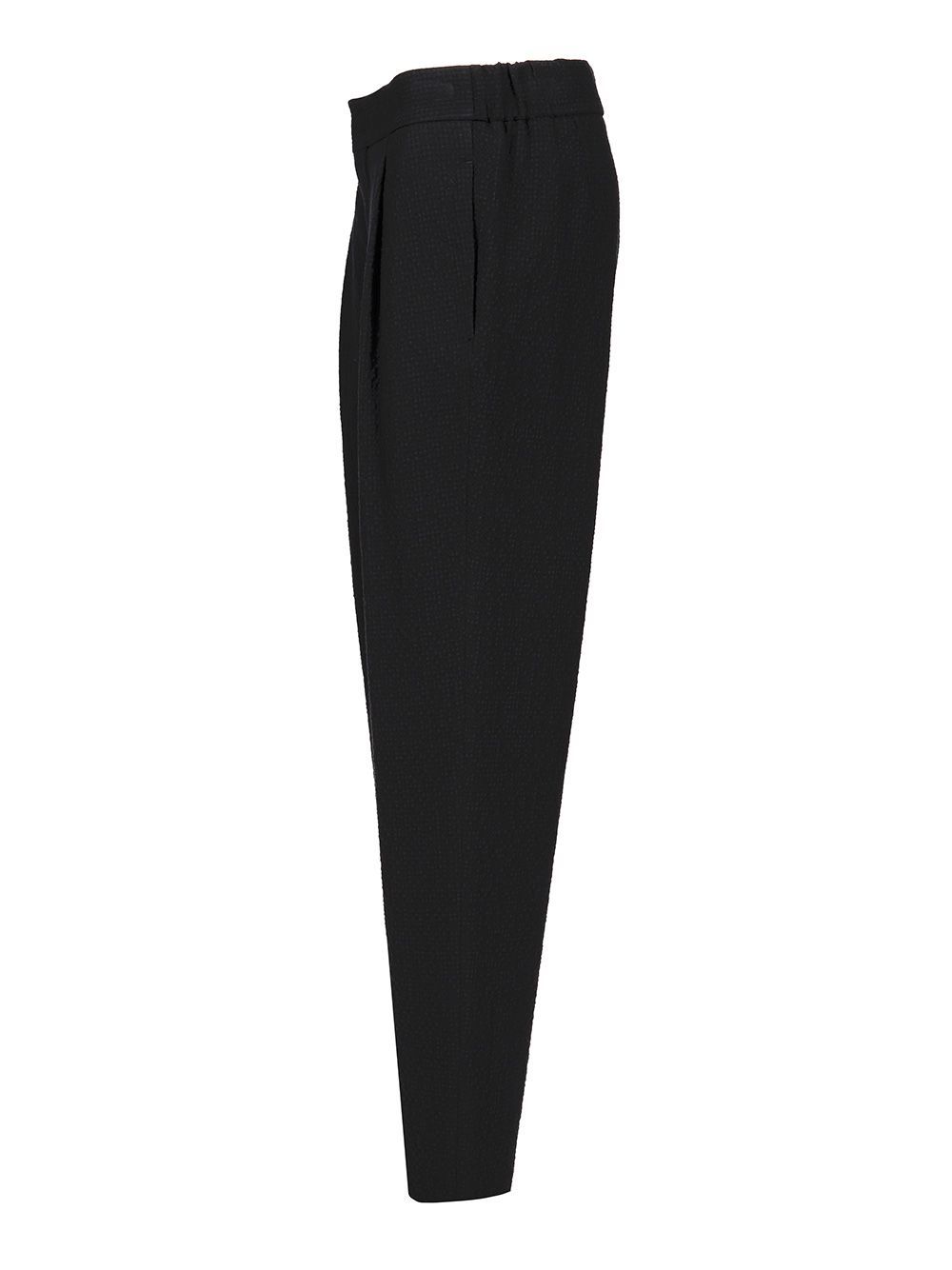 Giorgio Armani Single Pleat Casual Pants In Black