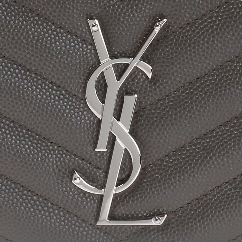 Saint Laurent Zipper Wallet In Black