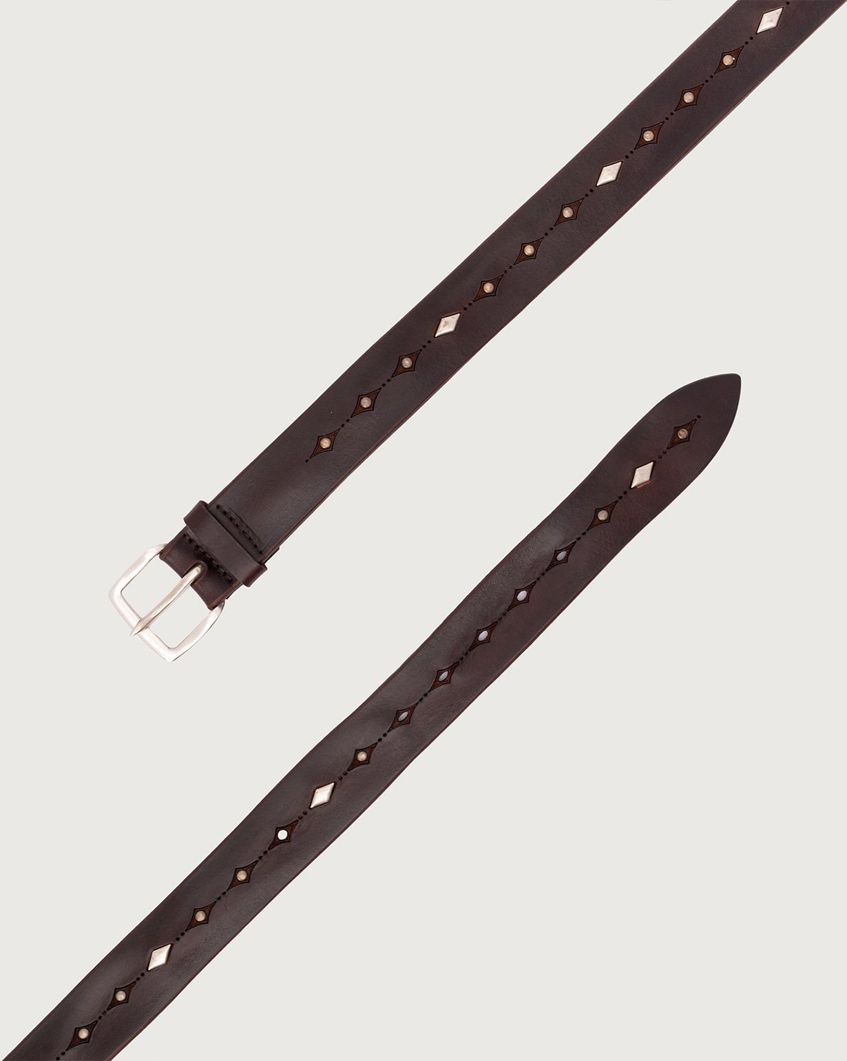 Orciani Belt With Rivets In Black