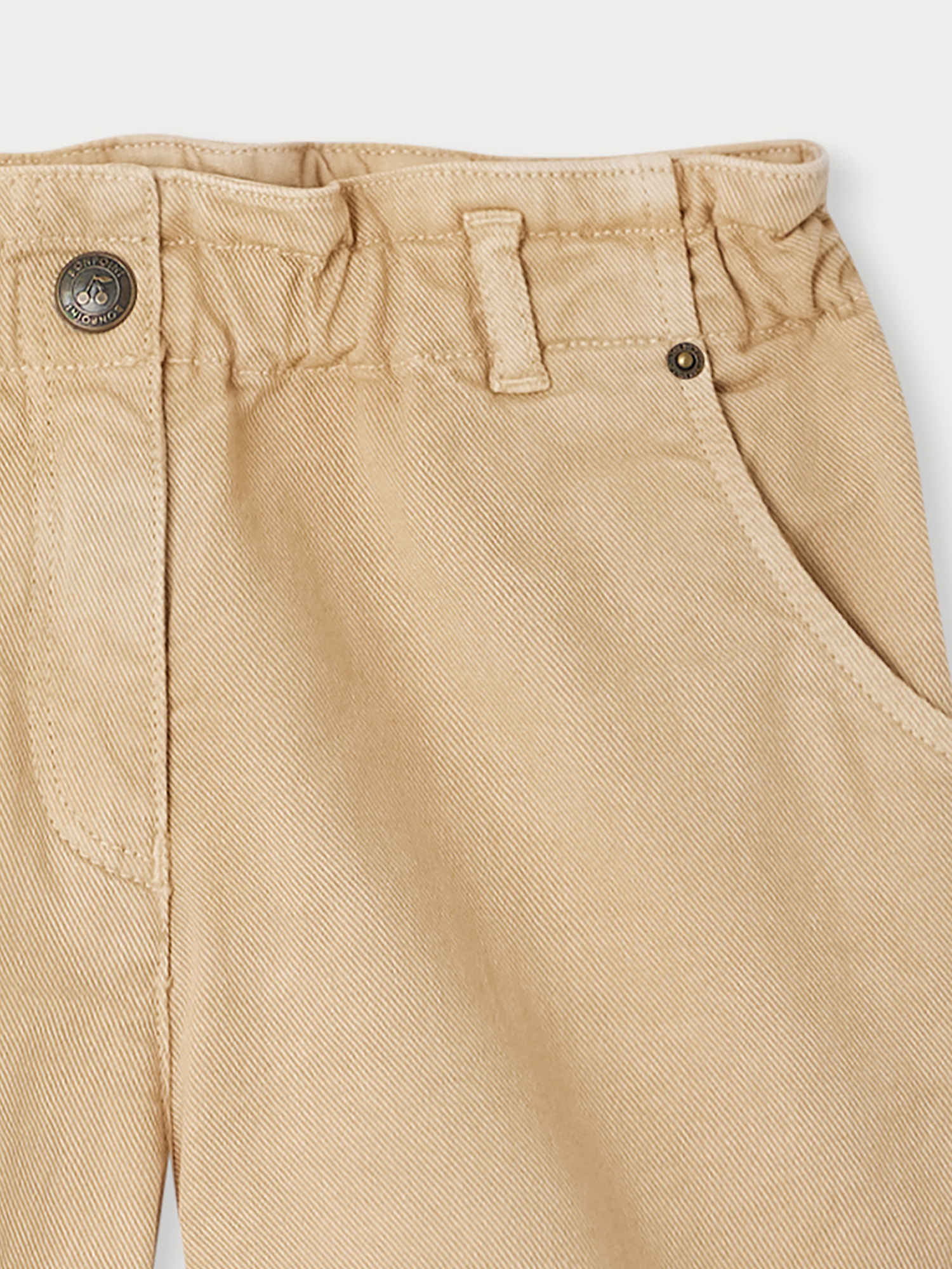 Bonpoint Cathy Denim Shorts In Nude