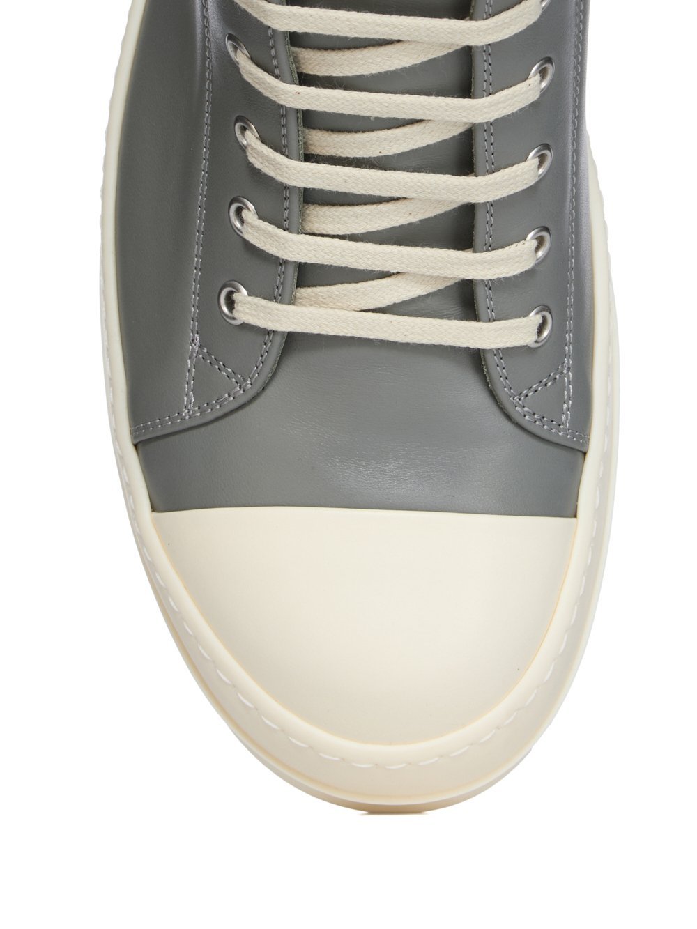 Rick Owens Round-toe Low-top Casual Shoes In Gray