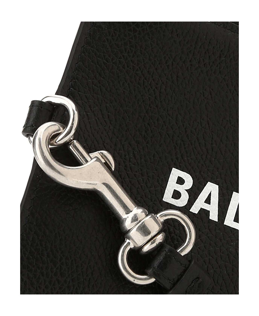 Balenciaga Logo-print Wallet In Black