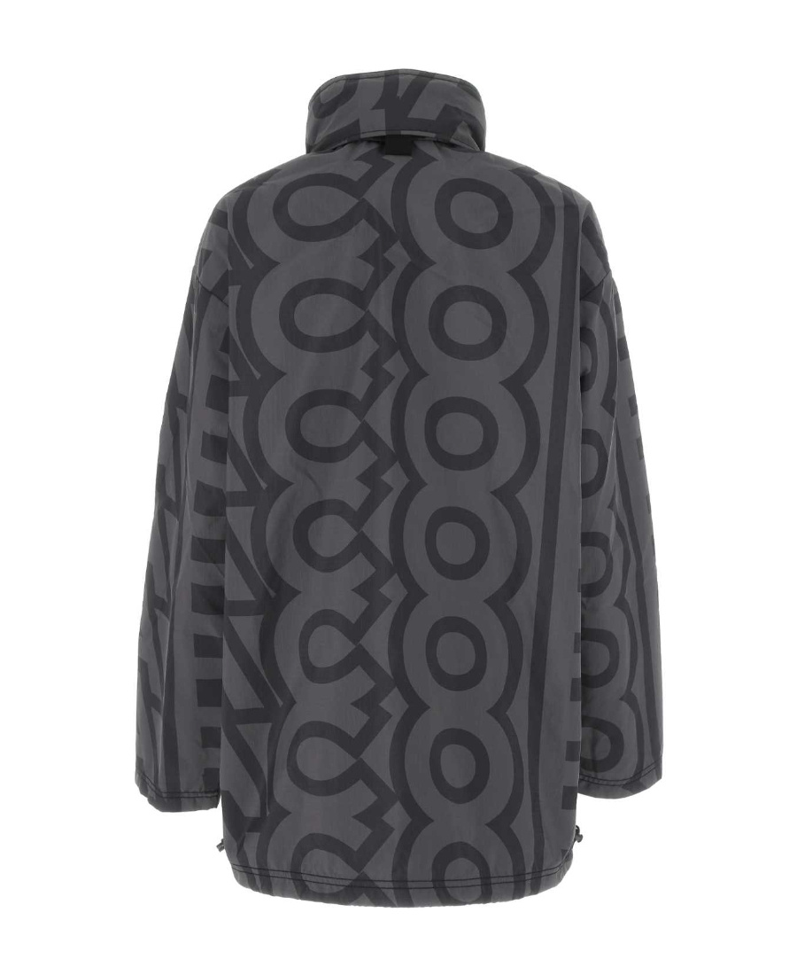 Marc Jacobs Geometric Pattern Lightweight Jacket In Black