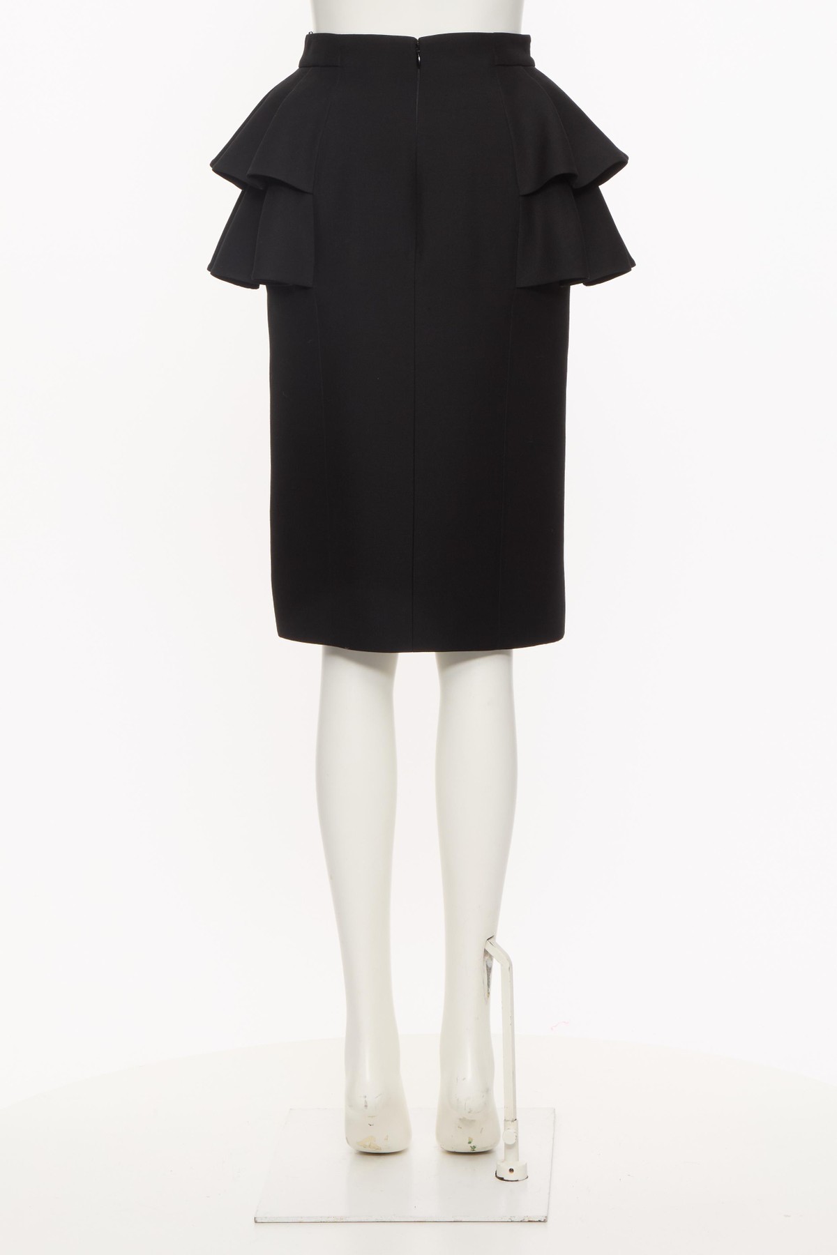 Valentino Knee Length And Midi Skirts With Ruffle Detail In Black