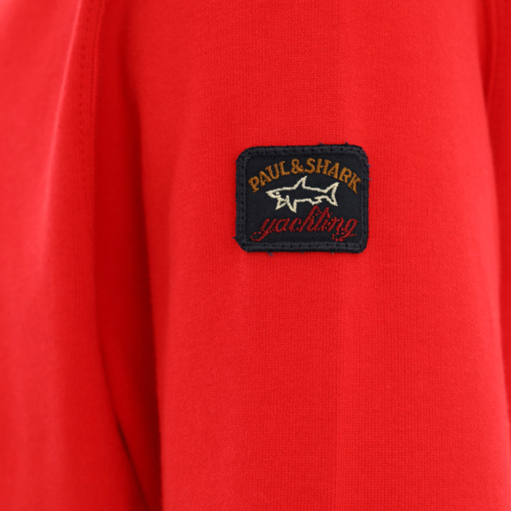 Shop Paul & Shark Pull Rope Hooded Sweater In Red