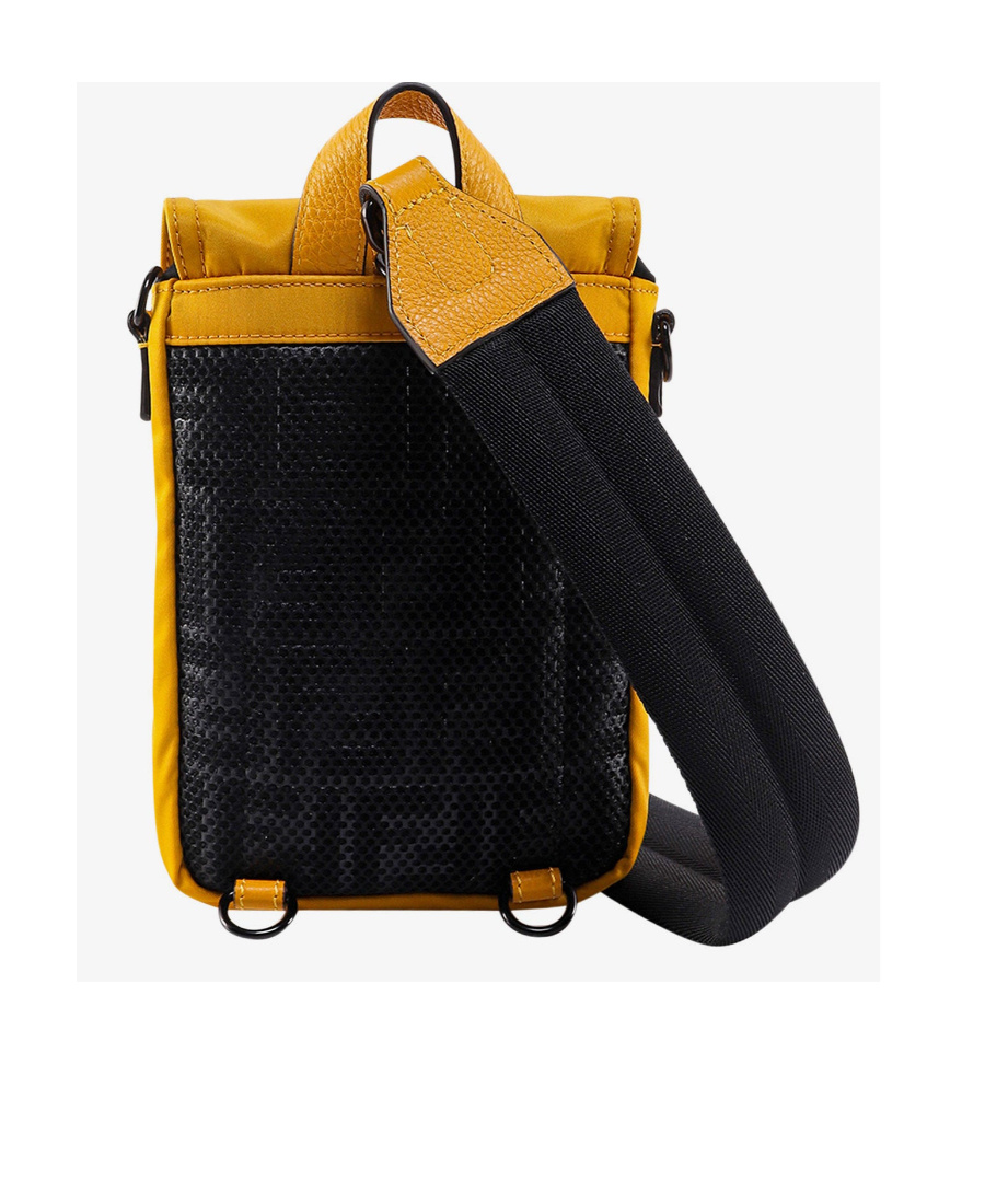 Fendi Logo-buckle Messenger Bag In Yellow