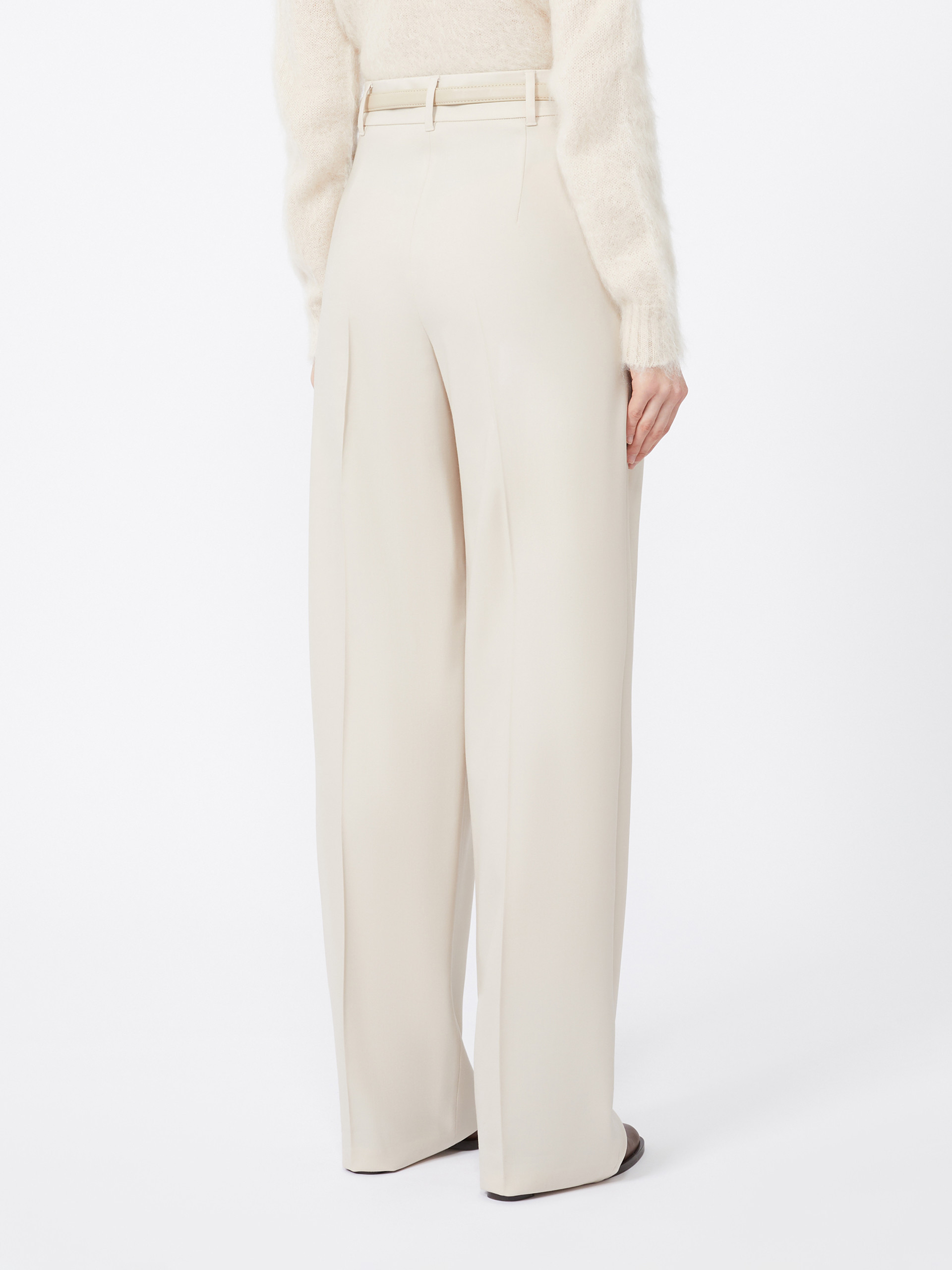 Max Mara Studio Entrata Trouser Beige In Neutral