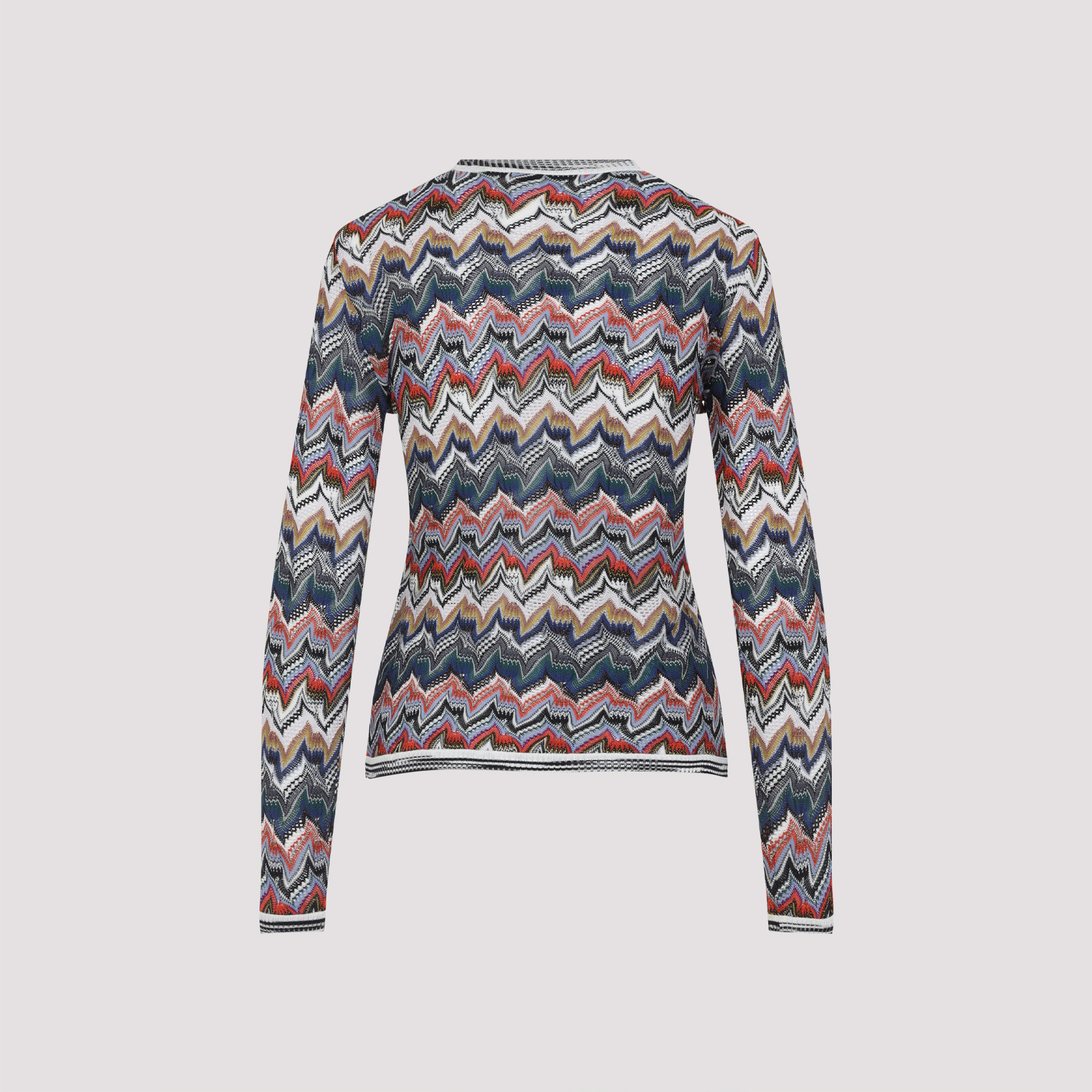 Missoni Womens Multicolor Tones Chevron V-neck Knit Cardigan In Multi