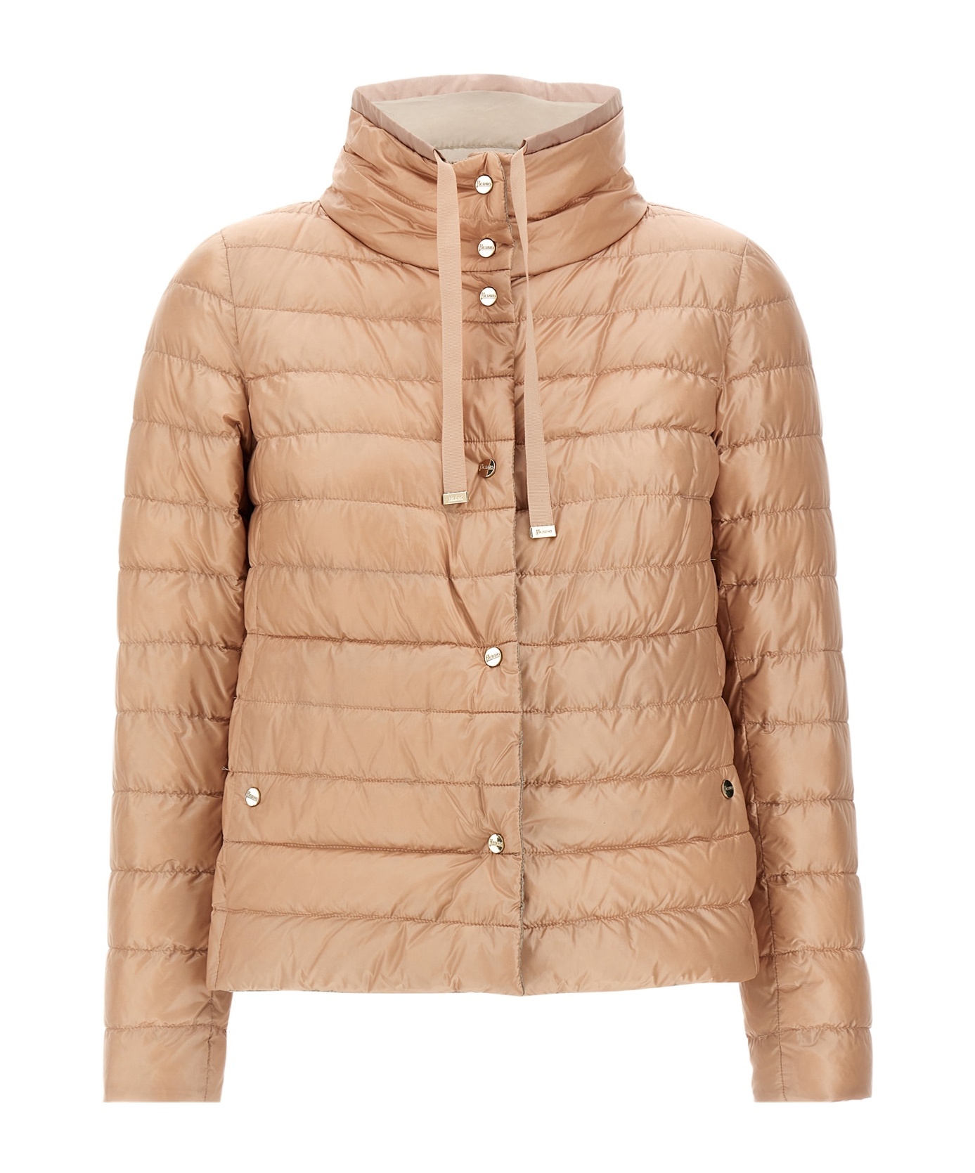 Herno Reversible Down Puffer Jacket In Nude