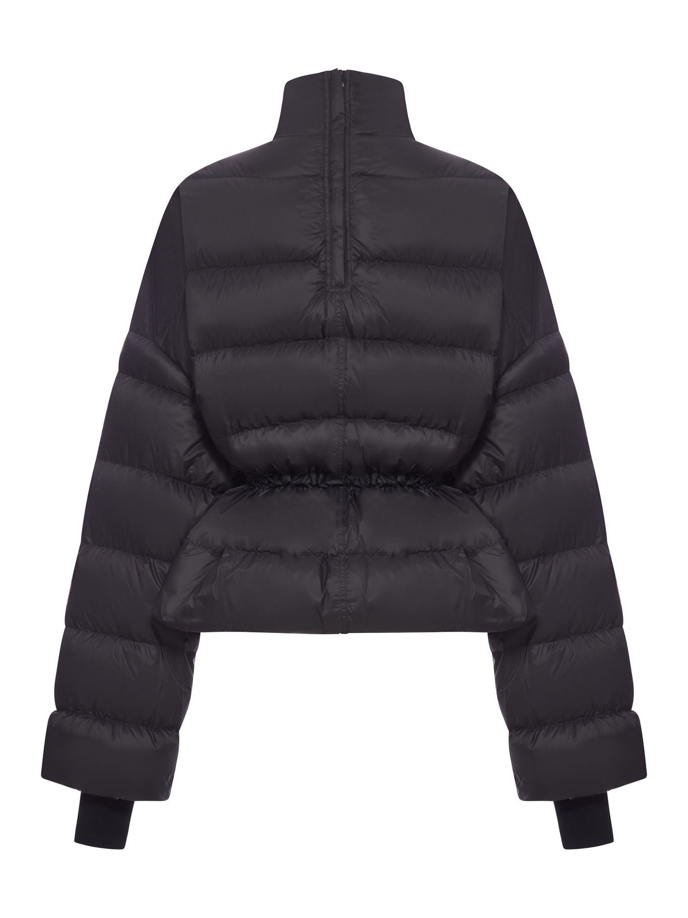 Rick Owens Long-sleeved Down Jacket In Black